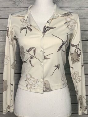 Vintage 90’s Up Front Women’s Button Down Top Blouse